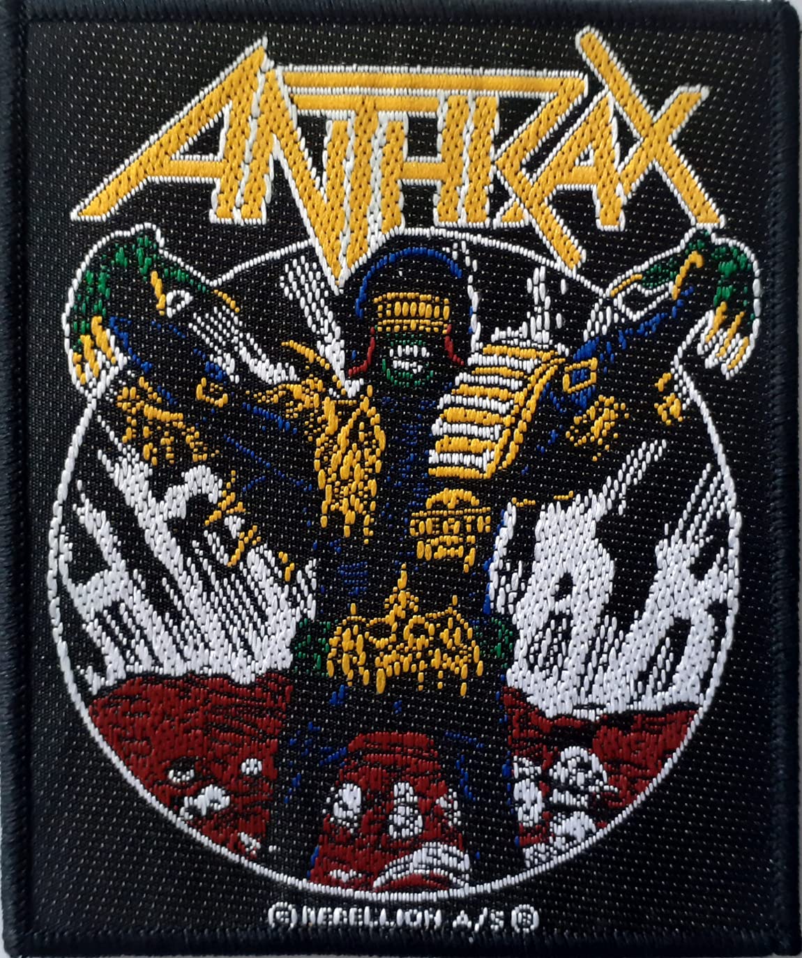 Amazon.com: Anthrax - Judge Death Patch 8cm x 10cm : Clothing